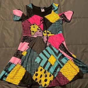 Disney The Nightmare Before Christmas Sally Dress Costume Size Juniors Large